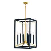 Metropolitan - N7858-707 - Eight Light Pendant - Sable Point - Sand Coal With Honey Gold Acce