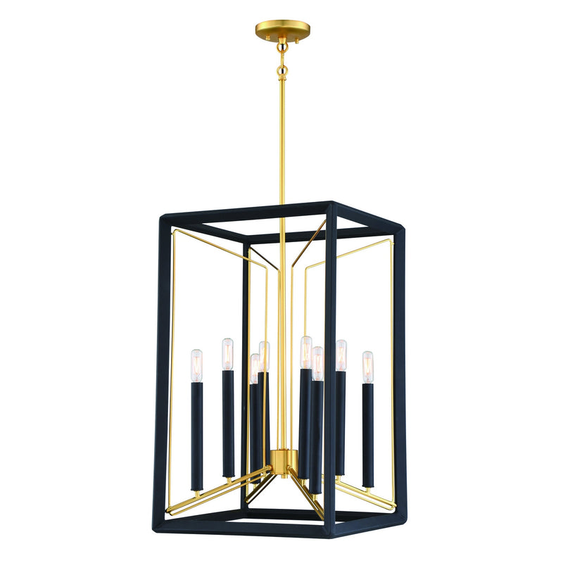 Metropolitan - N7858-707 - Eight Light Pendant - Sable Point - Sand Coal With Honey Gold Acce