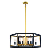 Metropolitan - N7859-707 - 12 Light Pendant - Sable Point - Sand Coal With Honey Gold Acce