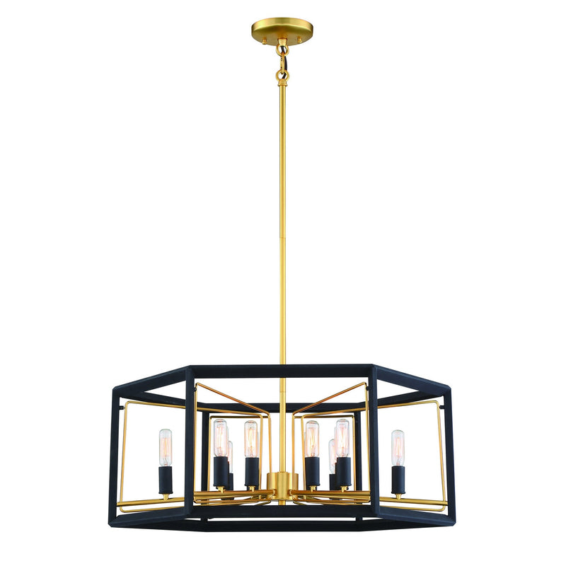 Metropolitan - N7859-707 - 12 Light Pendant - Sable Point - Sand Coal With Honey Gold Acce