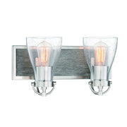 Minka-Lavery - 3342-098 - Two Light Bath - Garrison - Brushed Nickel W/Shale Wood