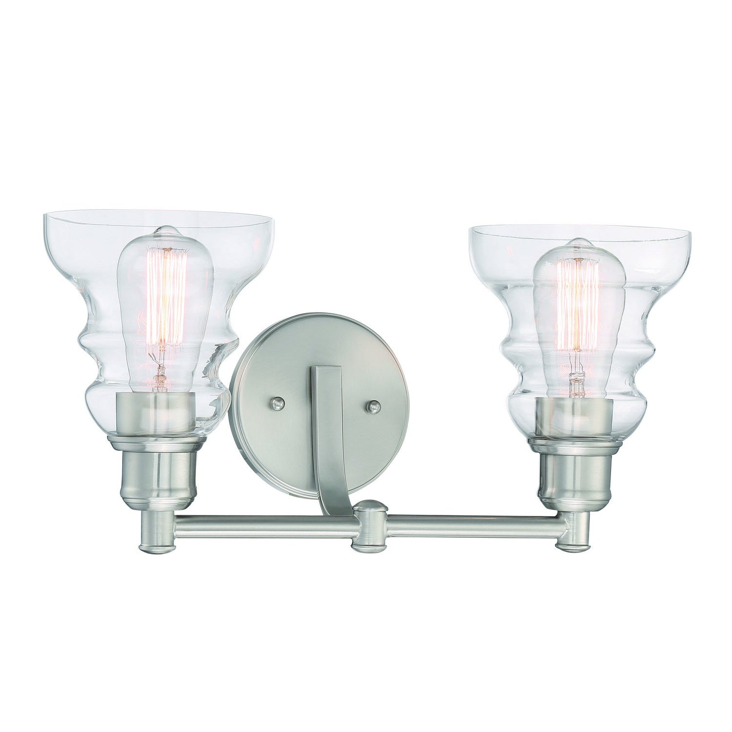 Minka-Lavery - 3352-84 - Two Light Bath - Waterbury - Brushed Nickel