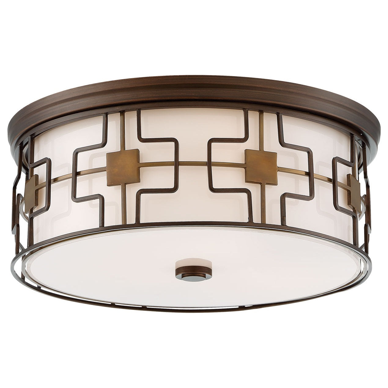 Minka-Lavery - 846-104-L - LED Flush Mount - Dark Brushed Bronze W/Aged Bra