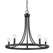 Acclaim Lighting - IN11150BK - Five Light Chandelier - Sawyer - Matte Black