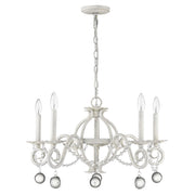 Acclaim Lighting - IN11344CW - Five Light Chandelier - Callie - Country White
