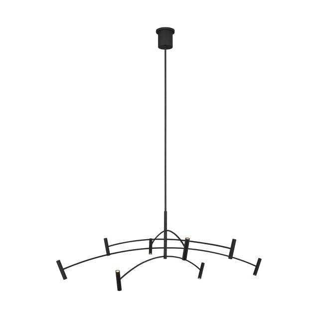 Visual Comfort Modern - 700ARL60B-LED930 - LED Chandelier - Aerial - Matte Black