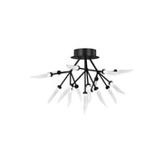 Visual Comfort Modern - 700FMSPRB-LED927 - LED Flush Mount - Spur - Matte Black