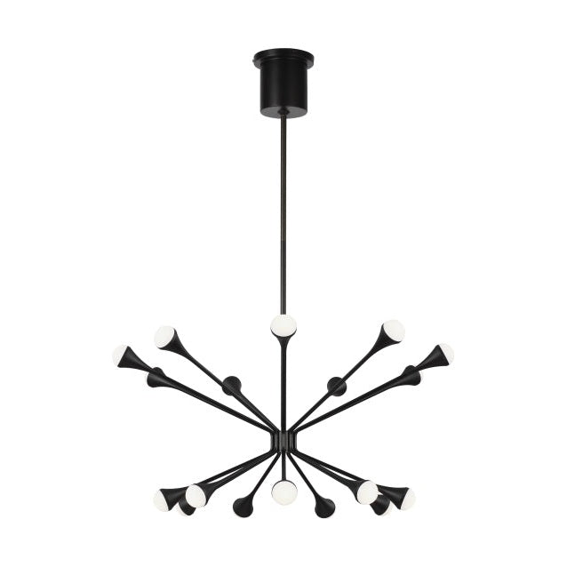 Visual Comfort Modern - 700LDY18B-LED930 - LED Chandelier - Lody - Matte Black