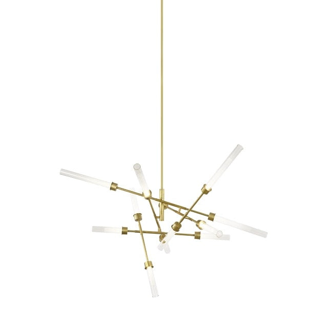 Visual Comfort Modern - 700LNG12ANB-LED930 - LED Chandelier - Linger - Natural Brass