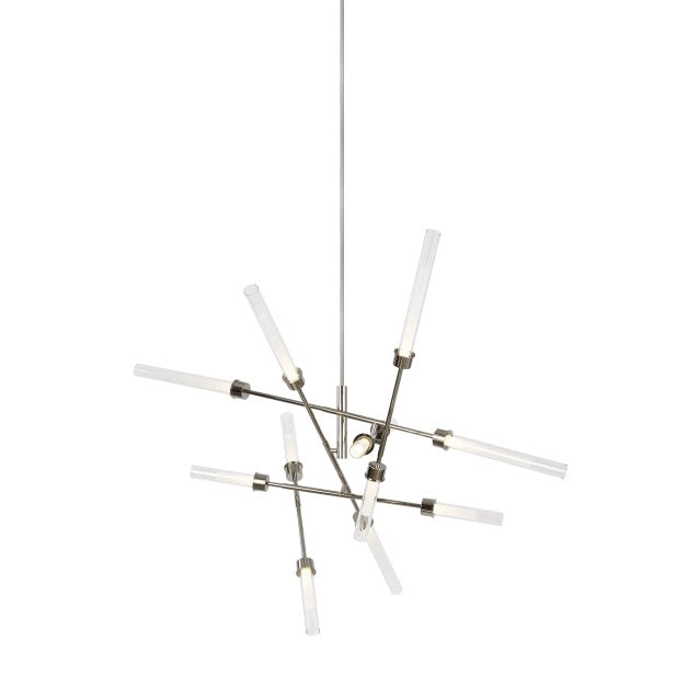 Visual Comfort Modern - 700LNG12AN-LED930 - LED Chandelier - Linger - Polished Nickel
