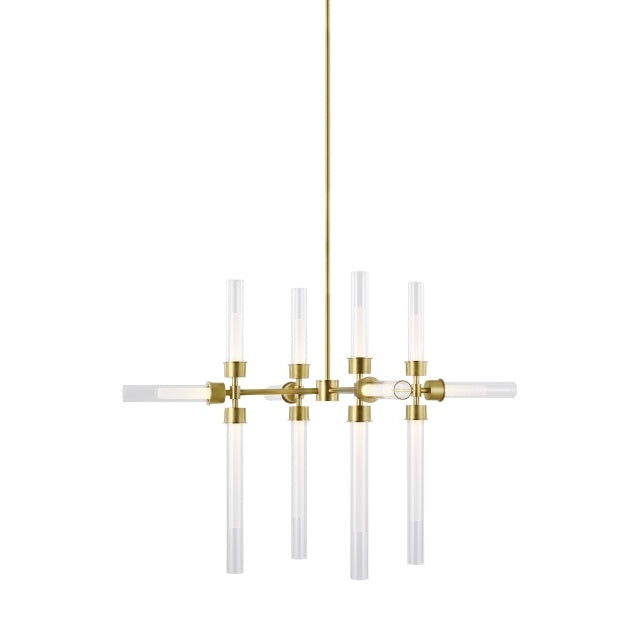 Visual Comfort Modern - 700LNG12NB-LED930 - LED Chandelier - Linger - Natural Brass