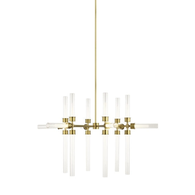Visual Comfort Modern - 700LNG18NB-LED930 - LED Chandelier - Linger - Natural Brass