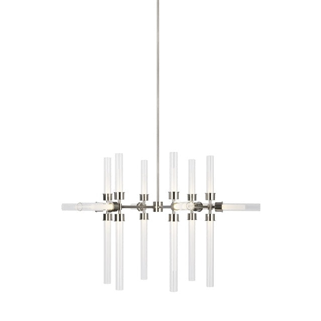 Visual Comfort Modern - 700LNG18N-LED930 - LED Chandelier - Linger - Polished Nickel