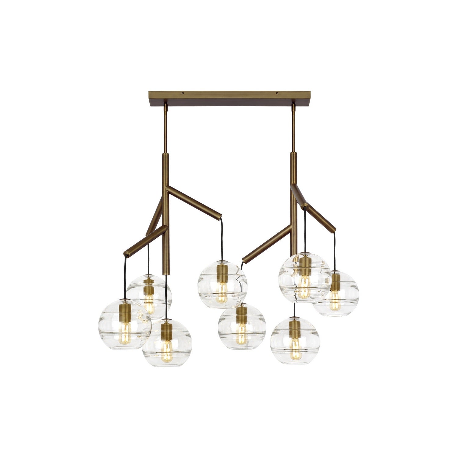 Visual Comfort Modern - 700SDNMPL2CR - Eight Light Chandelier - Sedona - Aged Brass
