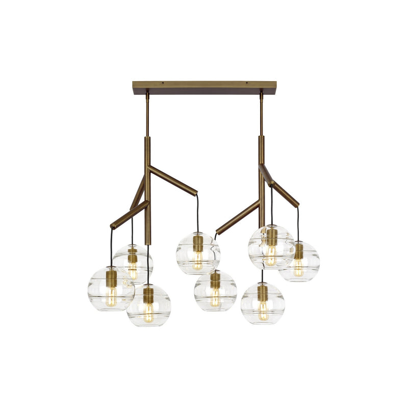 Visual Comfort Modern - 700SDNMPL2CR - Eight Light Chandelier - Sedona - Aged Brass