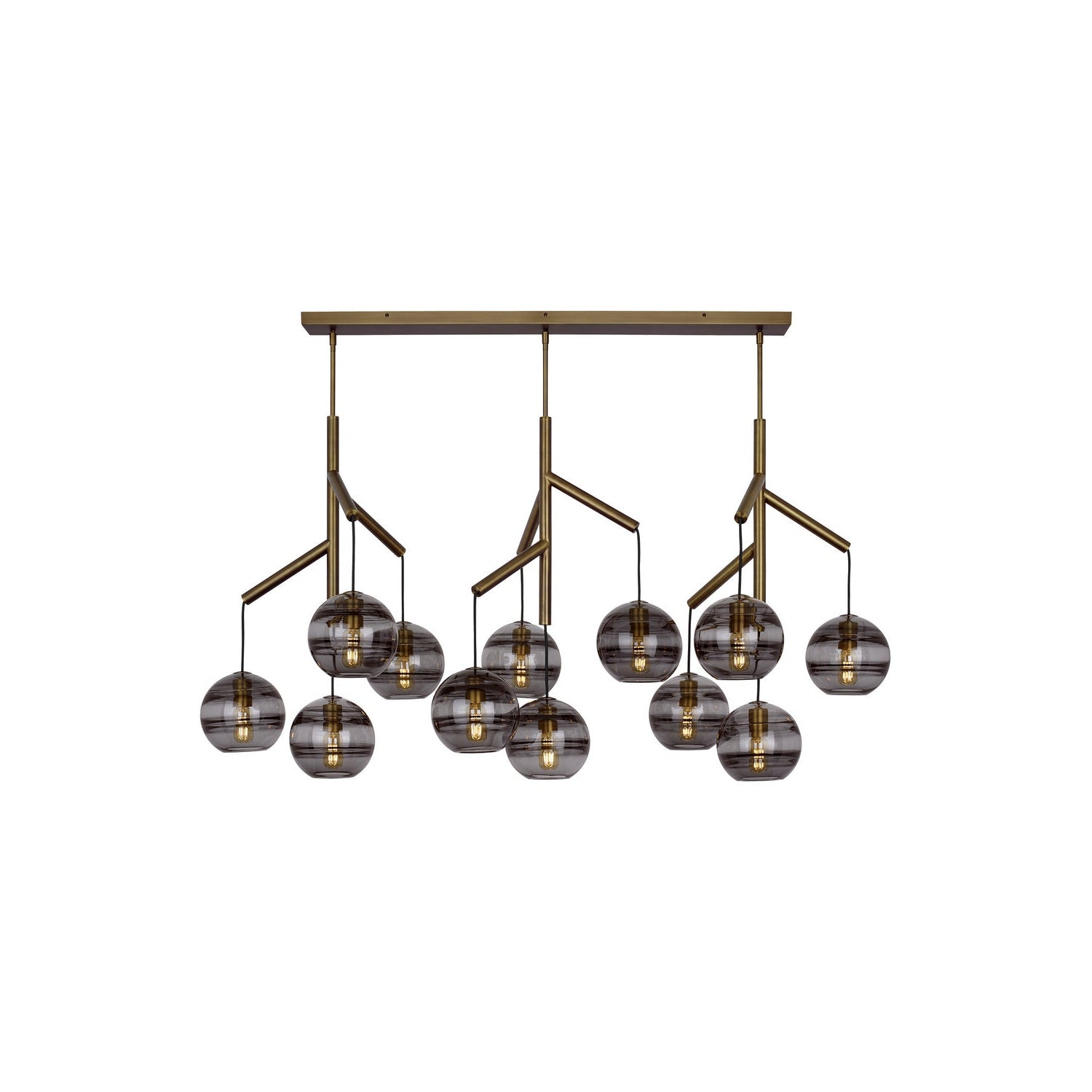 Visual Comfort Modern - 700SDNMPL3KR - 12 Light Chandelier - Sedona - Aged Brass