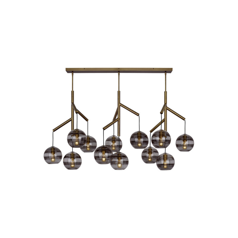 Visual Comfort Modern - 700SDNMPL3KR - 12 Light Chandelier - Sedona - Aged Brass