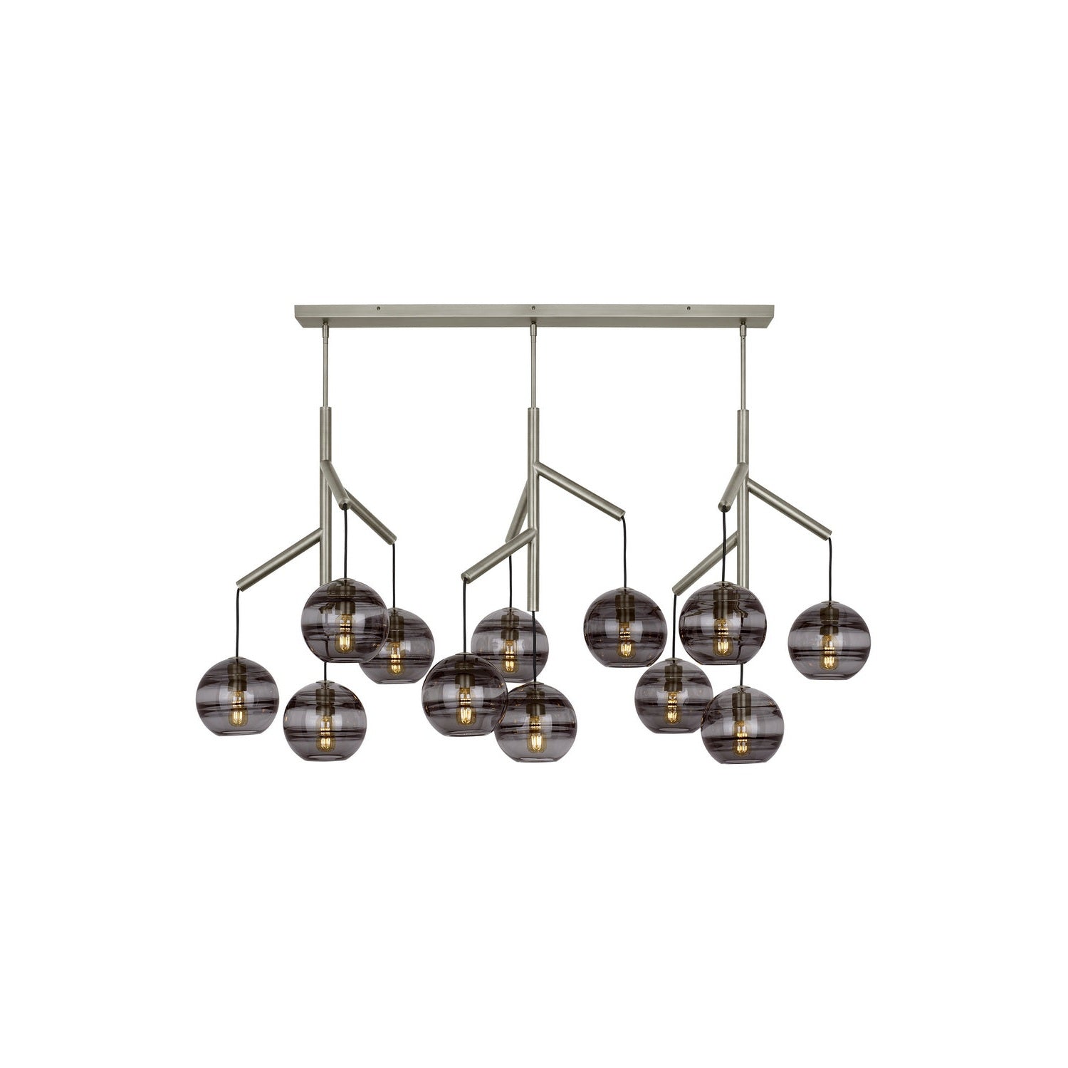 Visual Comfort Modern - 700SDNMPL3KS - 12 Light Chandelier - Sedona - Satin Nickel