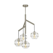 Visual Comfort Modern - 700SDNMPR1CS - Four Light Chandelier - Sedona - Satin Nickel