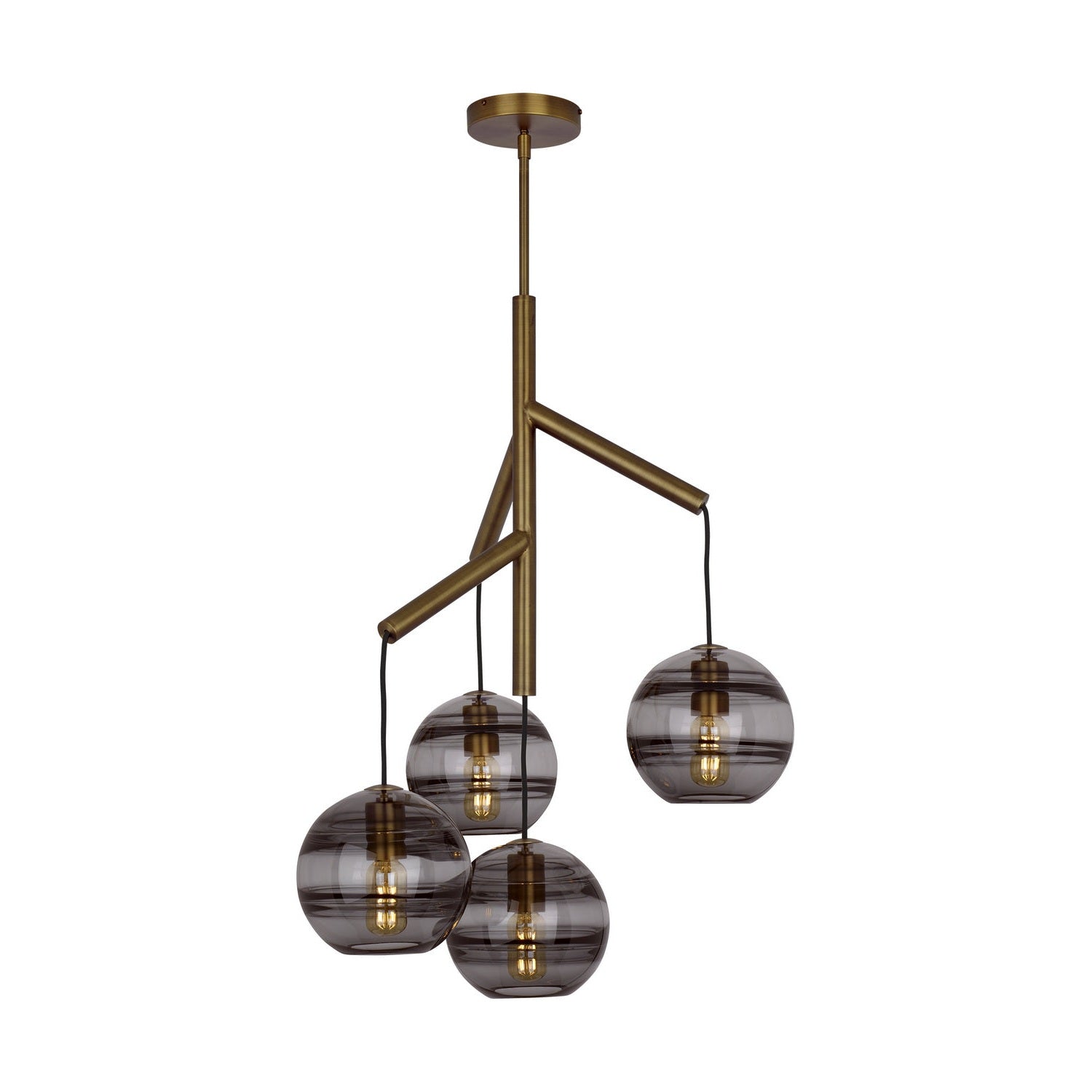 Visual Comfort Modern - 700SDNMPR1KR - Four Light Chandelier - Sedona - Aged Brass
