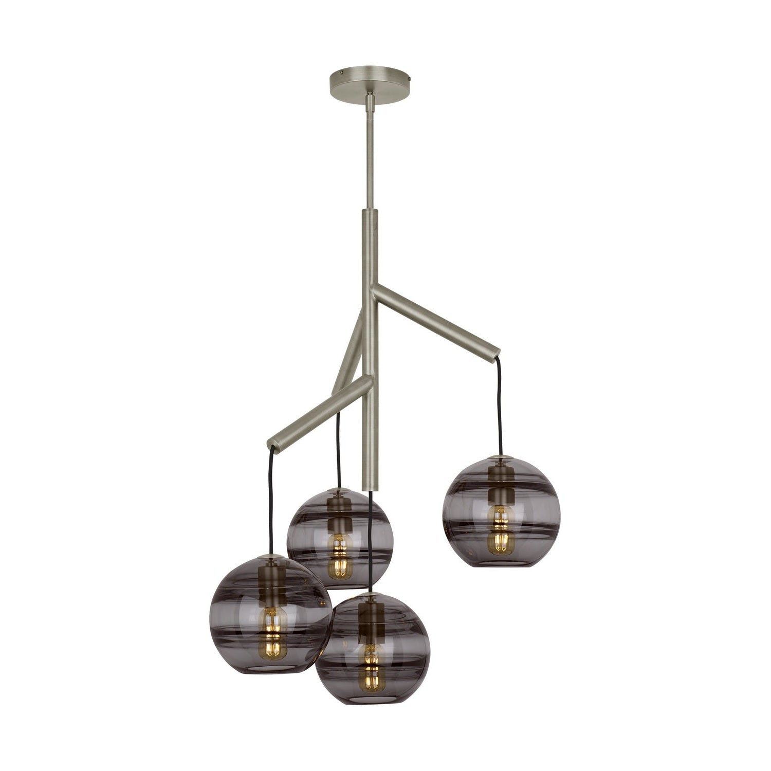 Visual Comfort Modern - 700SDNMPR1KS - Four Light Chandelier - Sedona - Satin Nickel