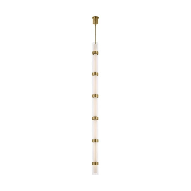 Visual Comfort Modern - 700TDWIT7R-LED930 - LED Pendant - Wit - Aged Brass