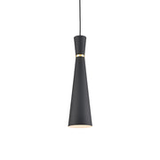 Kuzco Lighting - 493206-BK/GD - One Light Pendant - Vanderbilt - Black With Gold Detail