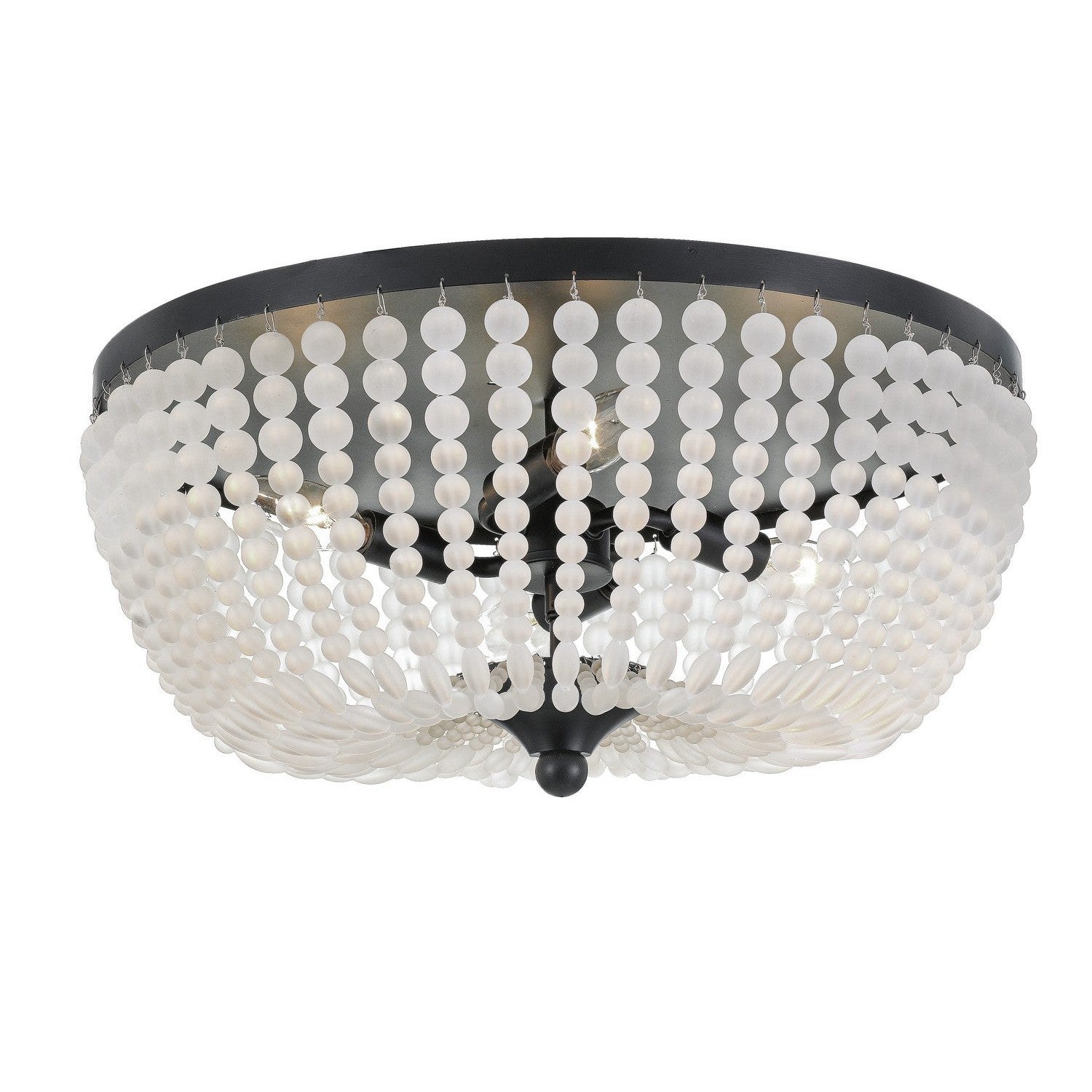 Crystorama - 605-MK - Four Light Flush Mount - Rylee - Matte Black