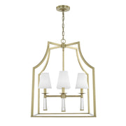 Crystorama - 8864-AG - Four Light Chandelier - Baxter - Aged Brass