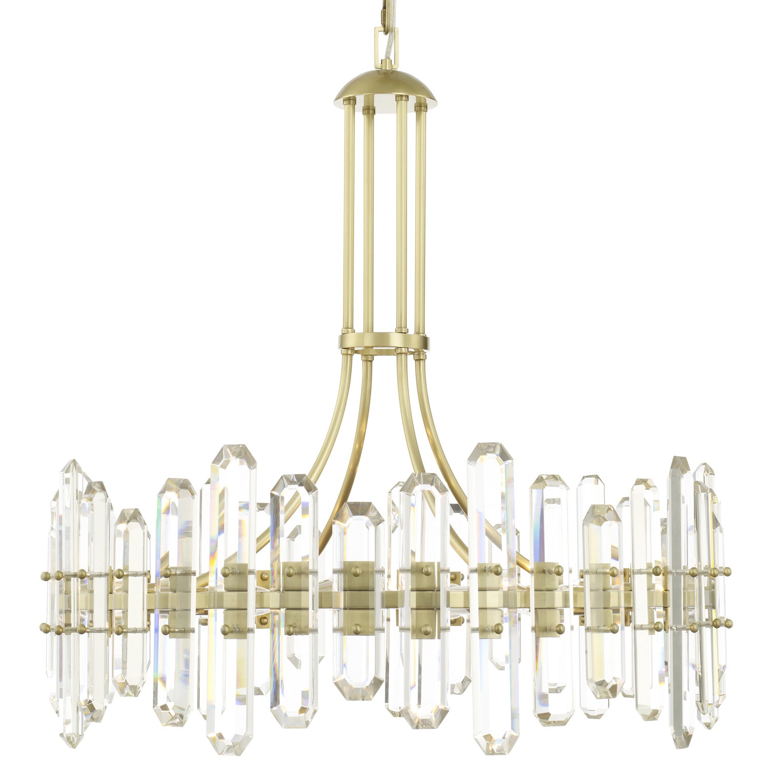 Crystorama - BOL-8889-AG - 12 Light Chandelier - Bolton - Aged Brass