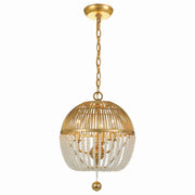 Crystorama - DUV-623-GA - Three Light Mini Chandelier - Duval - Antique Gold