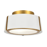 Crystorama - FUL-903-GA - Two Light Semi Flush Mount - Fulton - Antique Gold