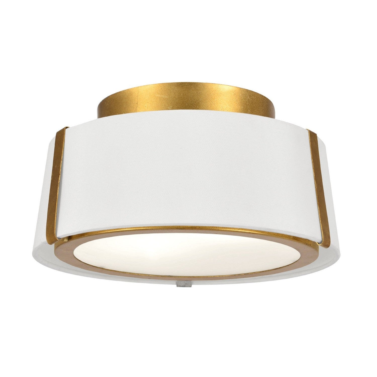 Crystorama - FUL-903-GA - Two Light Semi Flush Mount - Fulton - Antique Gold