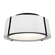 Crystorama - FUL-905-BK - Three Light Semi Flush Mount - Fulton - Black