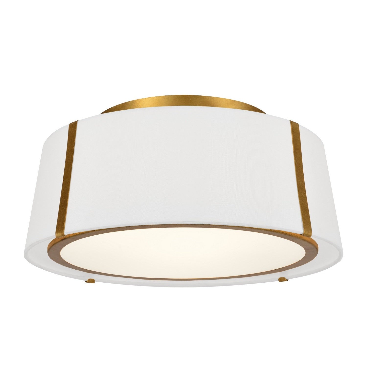 Crystorama - FUL-905-GA - Three Light Semi Flush Mount - Fulton - Antique Gold