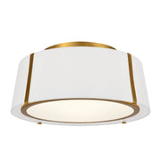 Crystorama - FUL-905-GA - Three Light Semi Flush Mount - Fulton - Antique Gold
