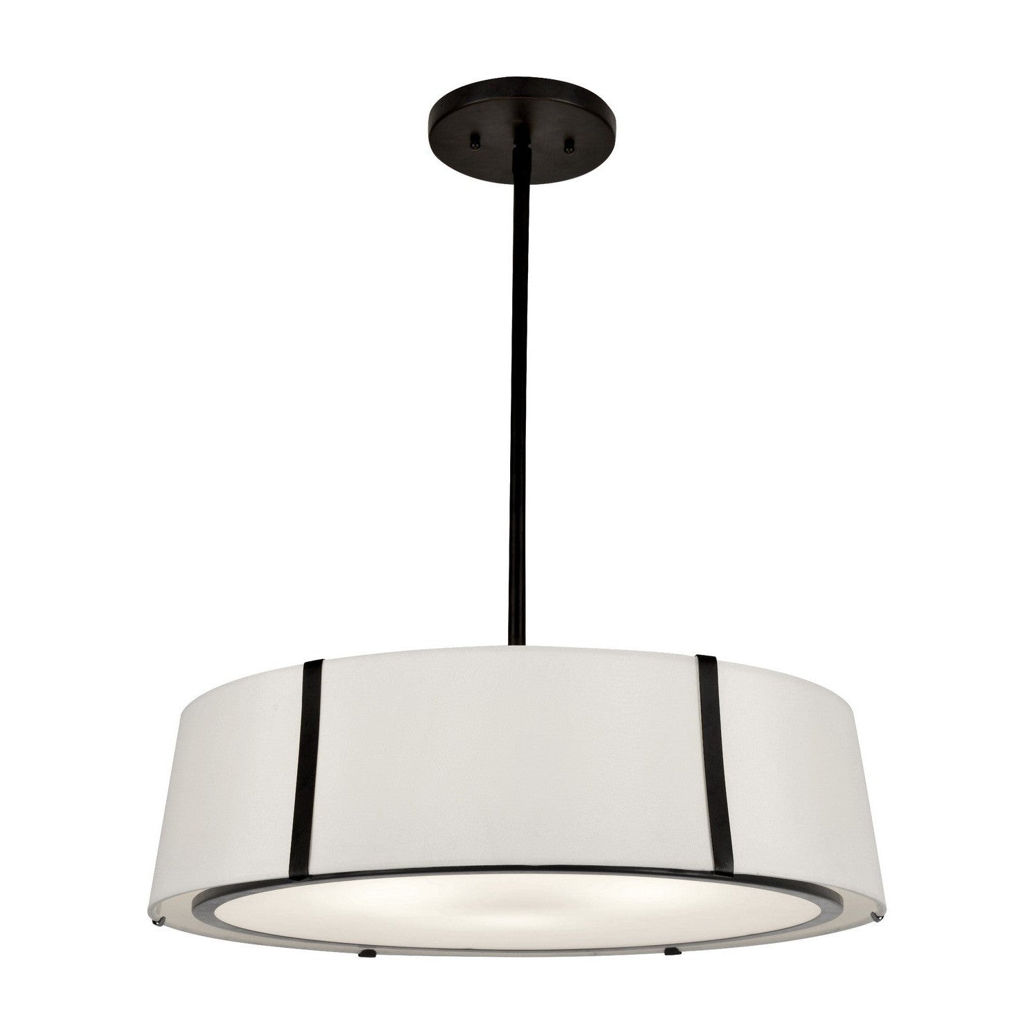 Crystorama - FUL-907-BK - Six Light Chandelier - Fulton - Black