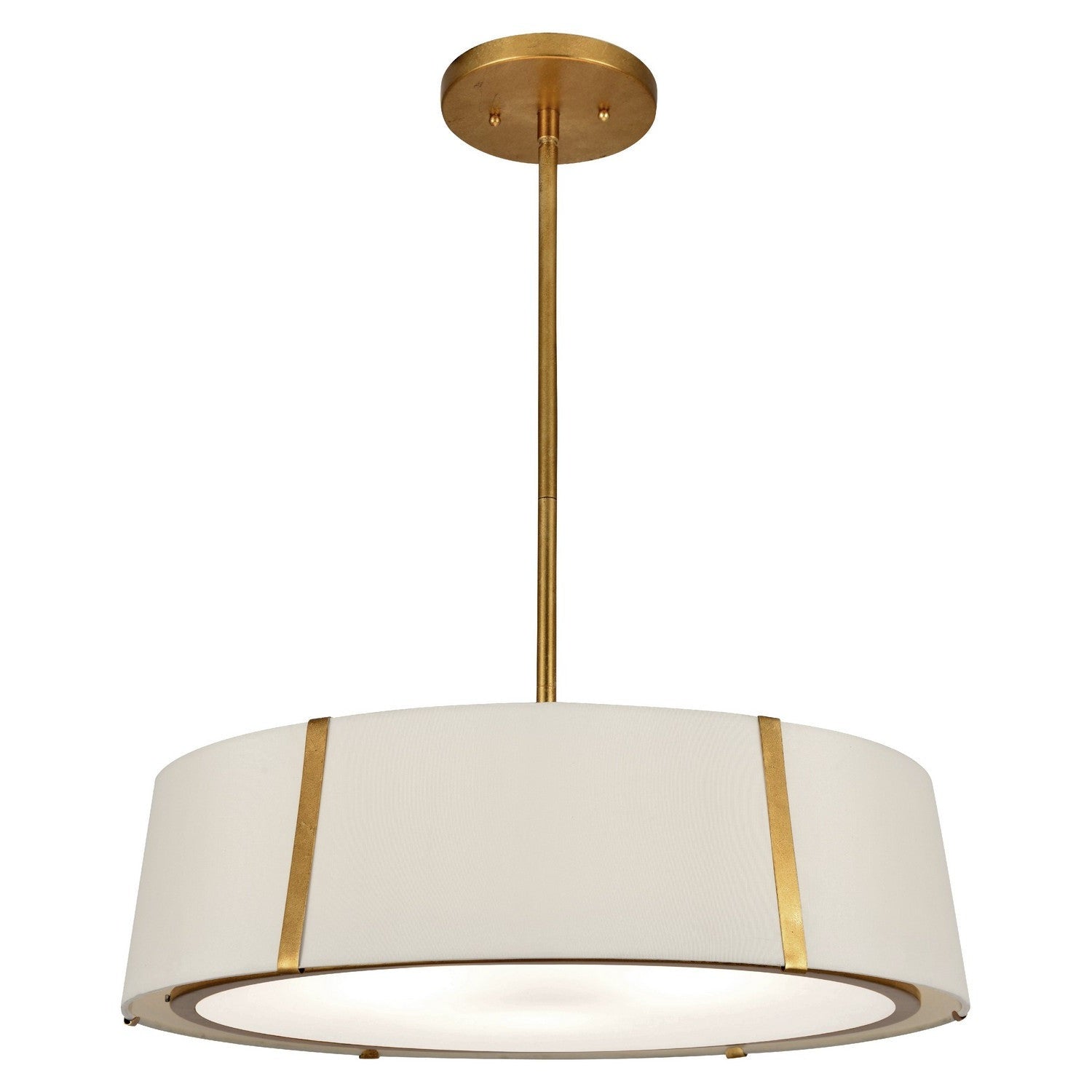 Crystorama - FUL-907-GA - Six Light Chandelier - Fulton - Antique Gold