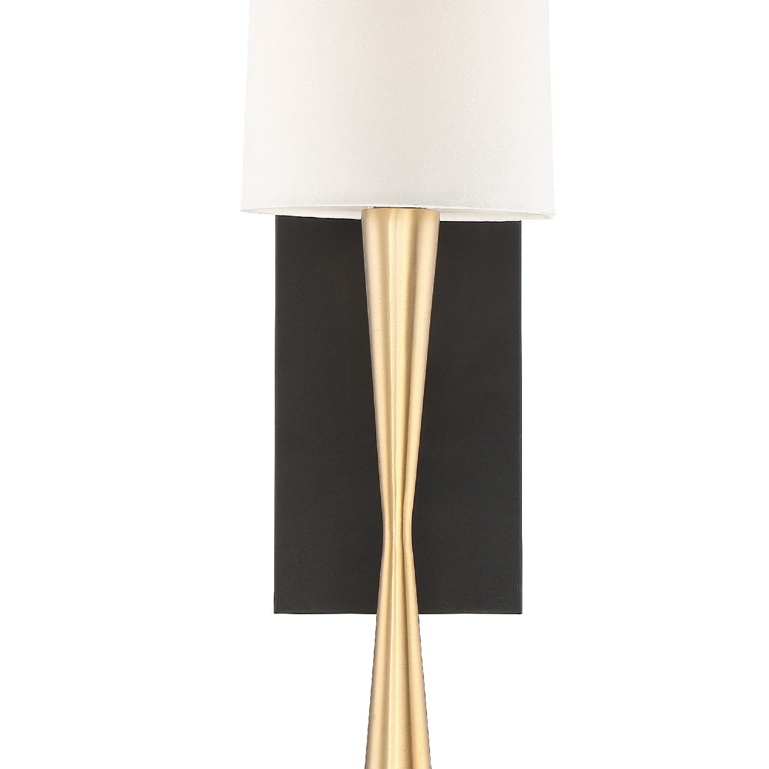 Crystorama - TRE-221-AG-BF - One Light Wall Sconce - Trenton - Aged Brass + Black Forged