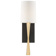 Crystorama - TRE-221-AG-BF - One Light Wall Sconce - Trenton - Aged Brass + Black Forged