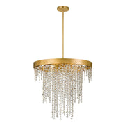 Crystorama - WIN-616-GA-CL-MWP - Six Light Chandelier - Winham - Antique Gold