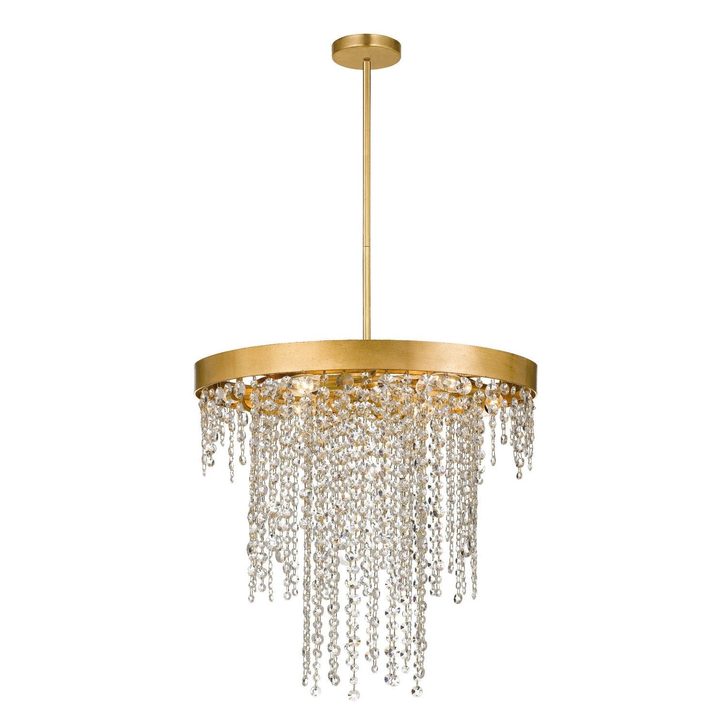 Crystorama - WIN-616-GA-CL-MWP - Six Light Chandelier - Winham - Antique Gold