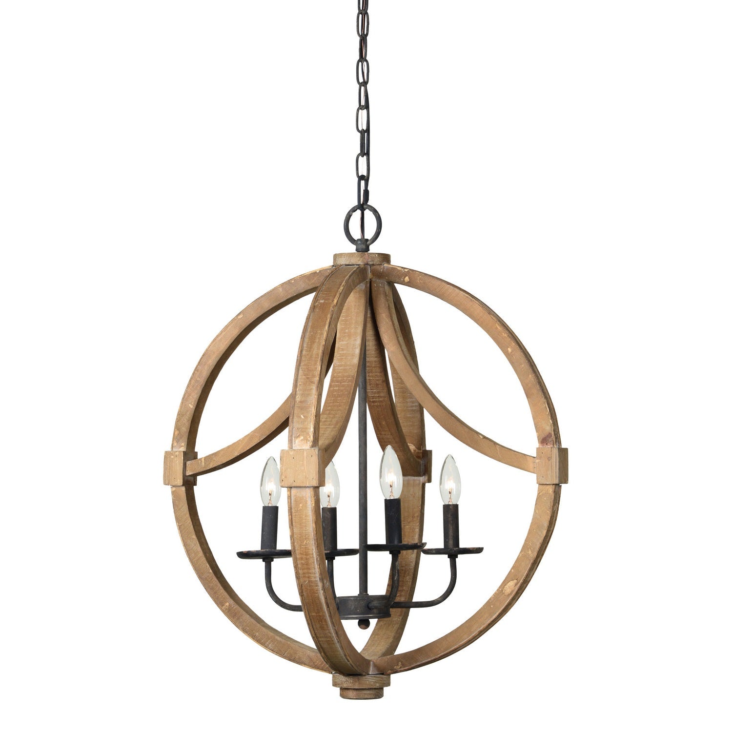 Forty West - 70617 - Four Light Chandelier - June - Natural