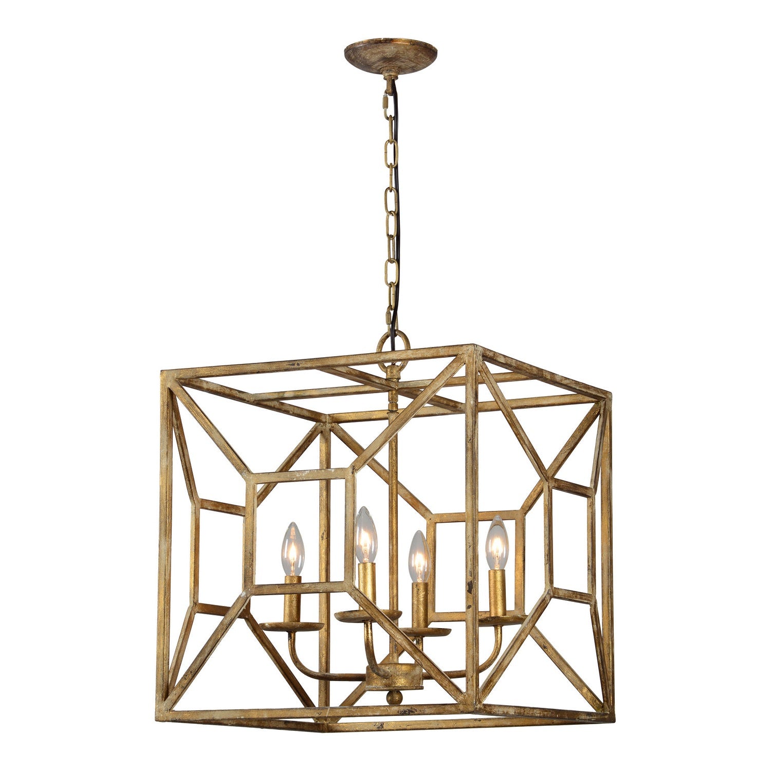 Forty West - 70625 - Four Light Chandelier - Harry - Gold