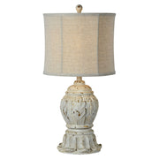 Forty West - 70912 - One Light Table Lamp - Naomi - Cottage White/Gold
