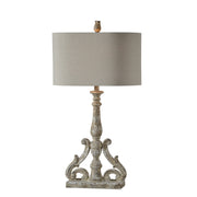 Forty West - 710117 - One Light Table Lamp - Florence - Gray/White/Wood Tones