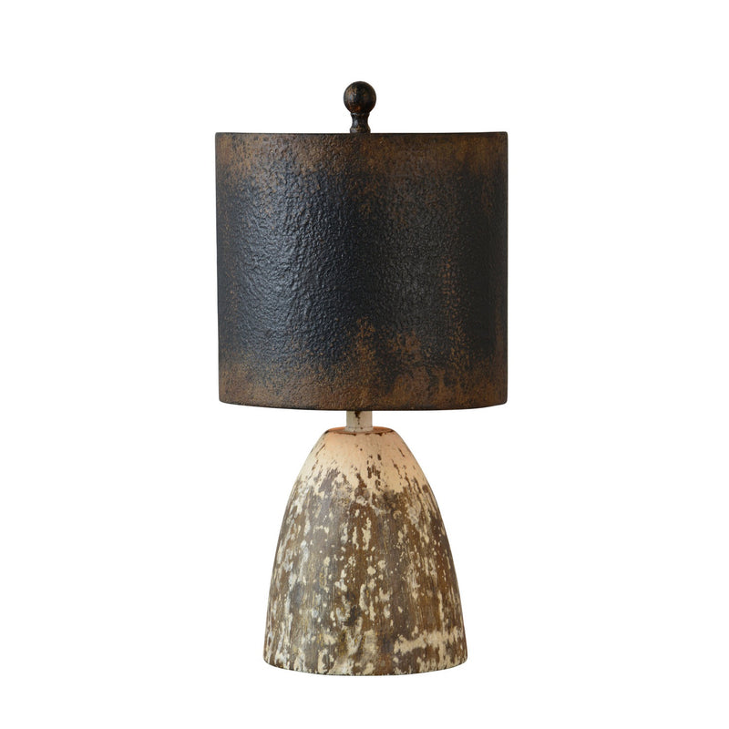 Forty West - 710126 - One Light Table Lamp - Elliot - Black/Brown/Cream Distressing