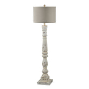 Forty West - 720125 - One Light Floor Lamp - Anna - Cottage White