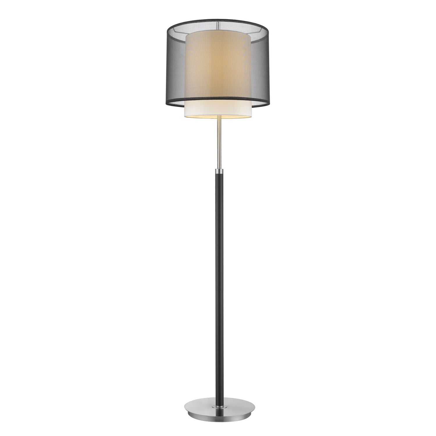 Acclaim Lighting - BF7134 - One Light Floor Lamp - Roosevelt - Espresso/ Brushed Nickel