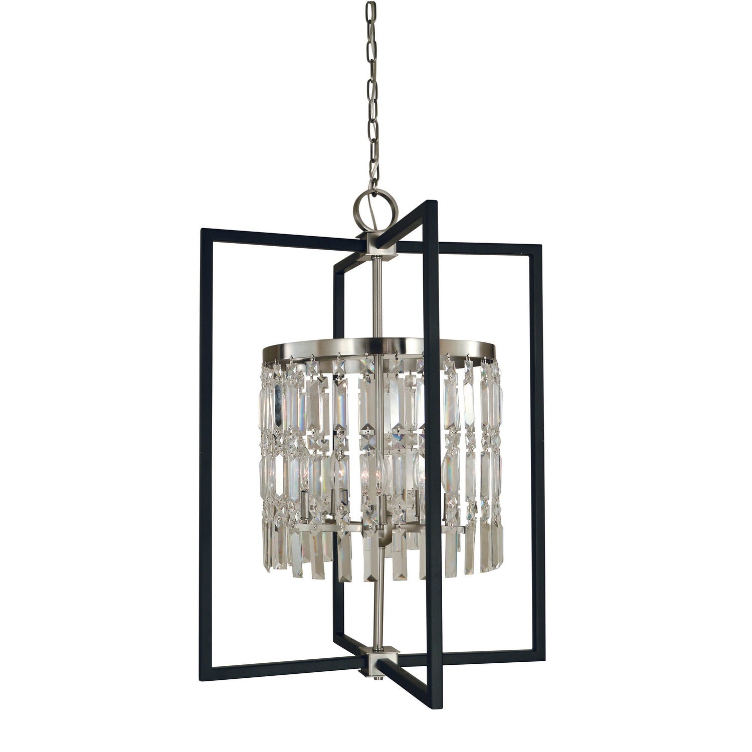 Framburg - 5332 BN/MBLACK - Five Light Chandelier - Hannah - Brushed Nickel/Matte Black